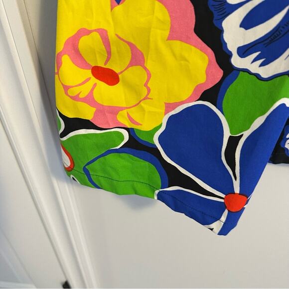 MSGM Milano Blue Green Floral Mini Dress XSP - Picture 9 of 11